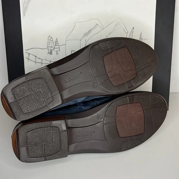 Naot Nefasi Boot Navy Velvet Nubuck Men’s Size US 9 - Picture 13 of 16